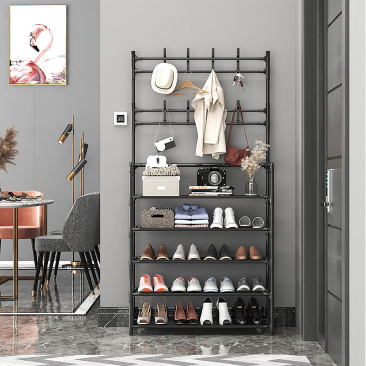 Iron shoe rack online designs